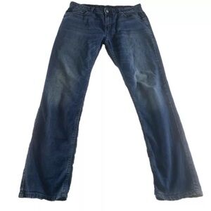Calvin Klein Women’s Jeans Straight Leg Mid Rise‎ Dark Wash Jeans Size 18 casual